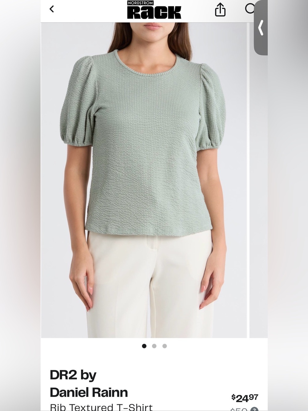 DR2 by Daniel Rainn Rib Textured T Shirt